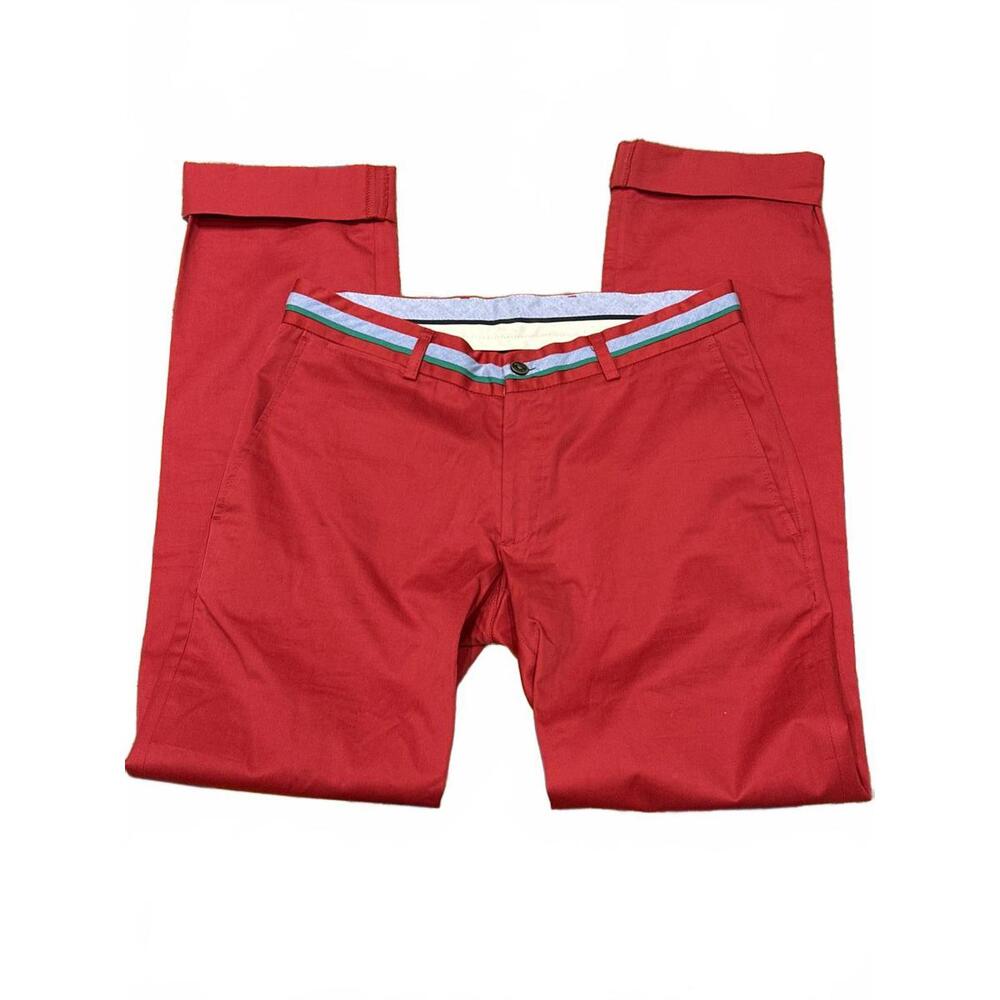 El Ganso Red Preppy 100% Cotton Chino Trousers | Size 30